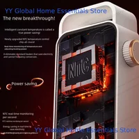 Портативный вентилятор теплого воздуха: малошумный электрический обогреватель с крутым режимом, обогрев домашнего пространства для использования в зиму и домашнем офисе — изображение 3