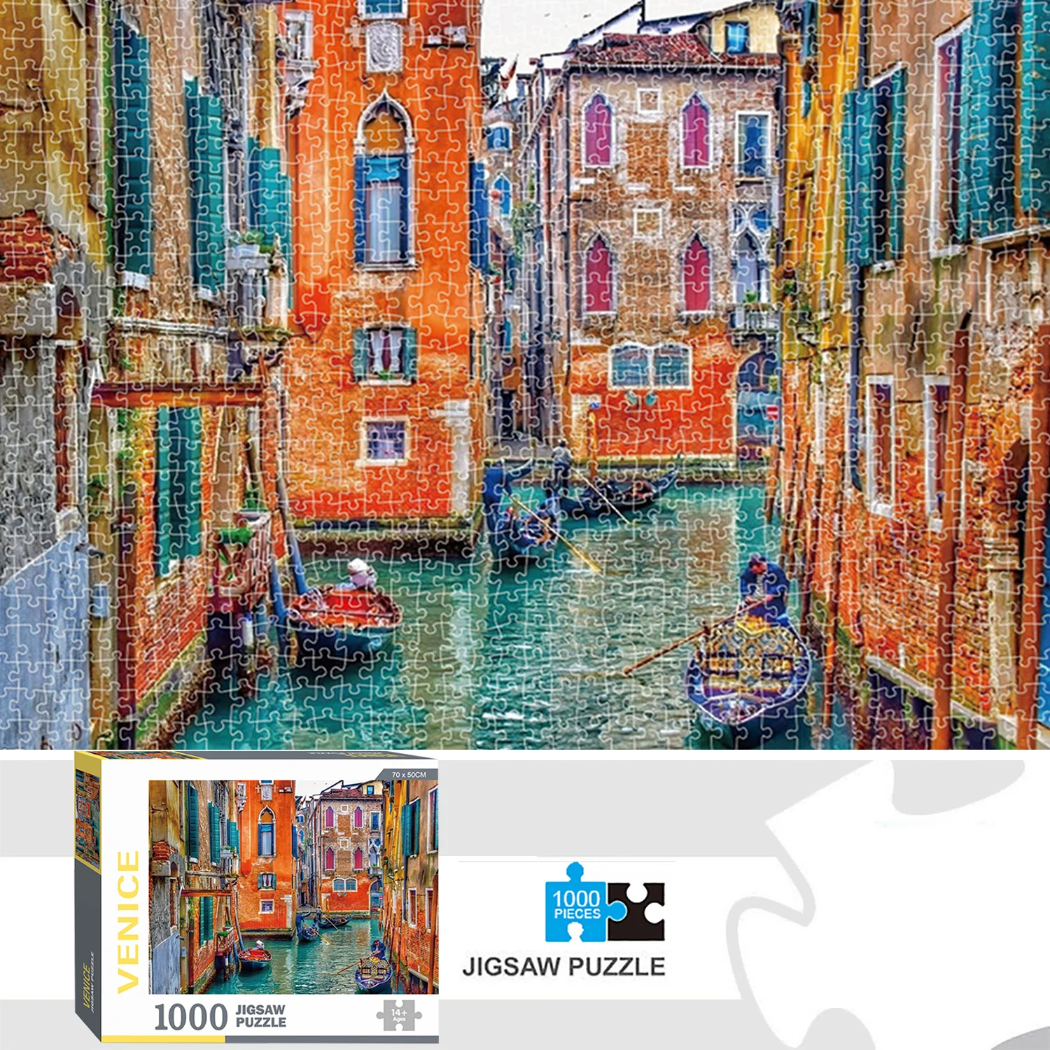 Puzzle 1000 Pezzi Per Adulti: Venezia Al Tramonto, 70x50 Cm, Gioco Educativo E Sfida Rilassante
