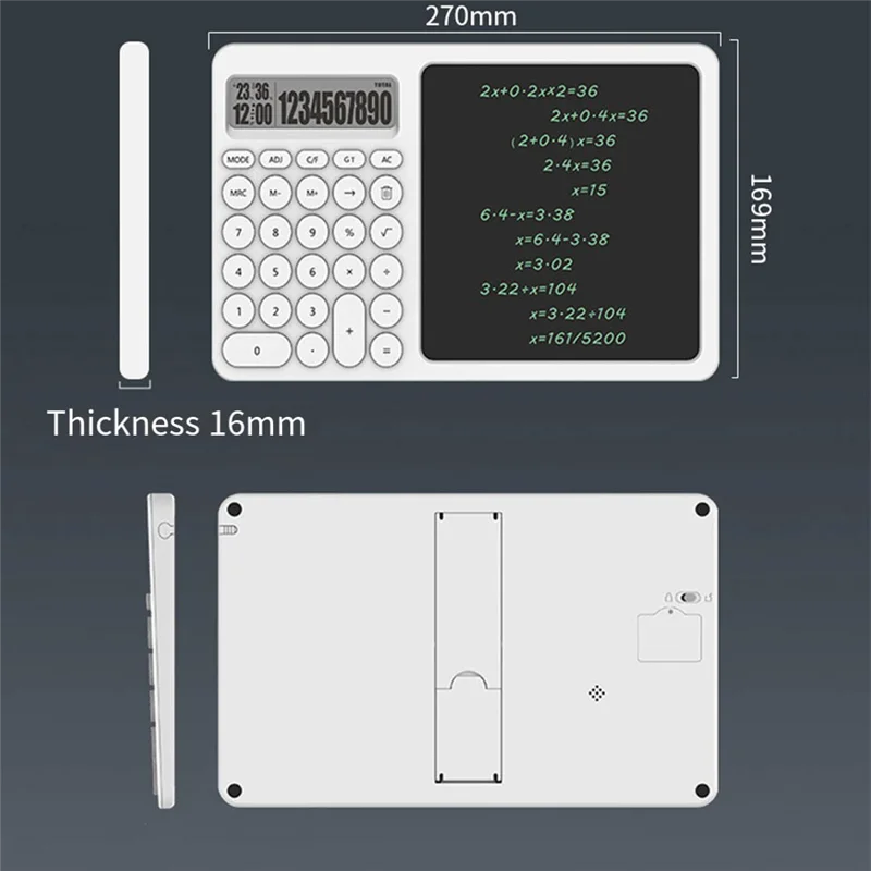 LCD Handwriting Board Calculator Writing Board Office Drafting LCD Eye Protection Screen Electronic Drawing Tablet Durable