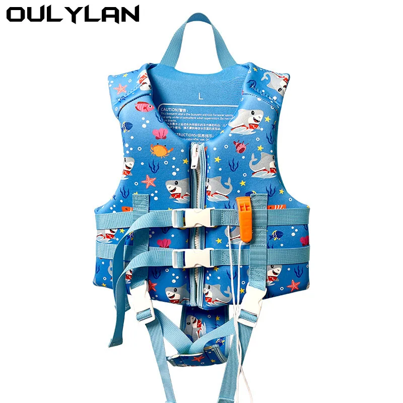 Oulylan Safety Survival Suit Kids Swimming Lifesaving Life Jacket Aid Flotation Device Buoyancy kayaking Boating Surfing Vest