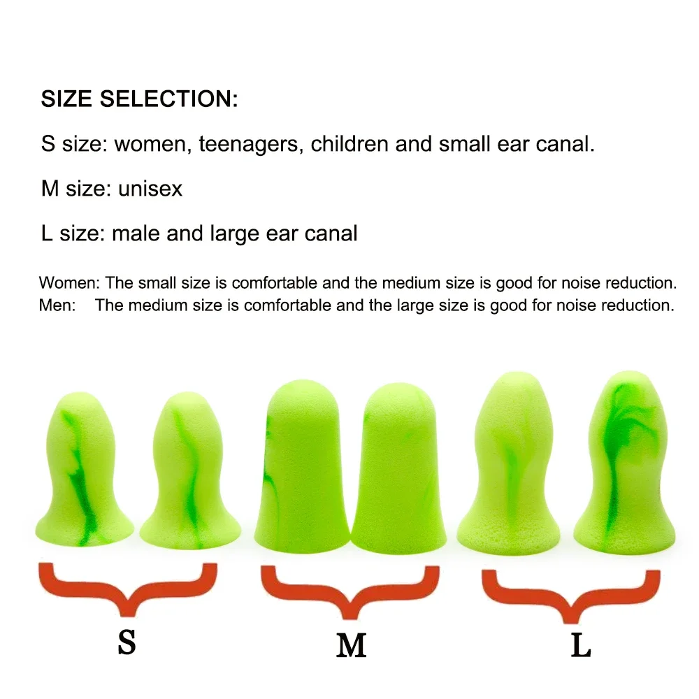 Soundproof Sleeping Earplugs - Soft, Slow Rebound, Anti-Noise Protection