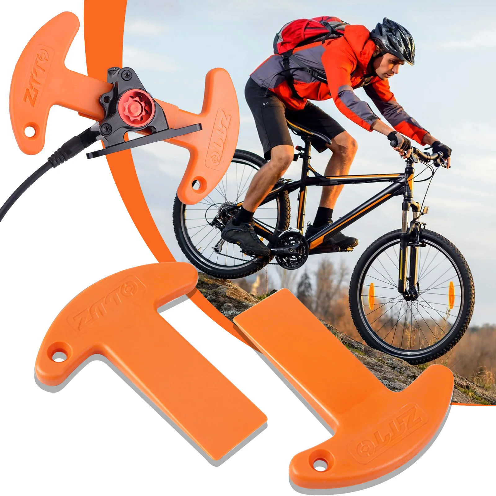 Bike Hydraulic Disc Brake Piston Press Tool Plastic Bicycle Hydraulic Disc Piston Compressor Tool for Brake Caliper Adjustment