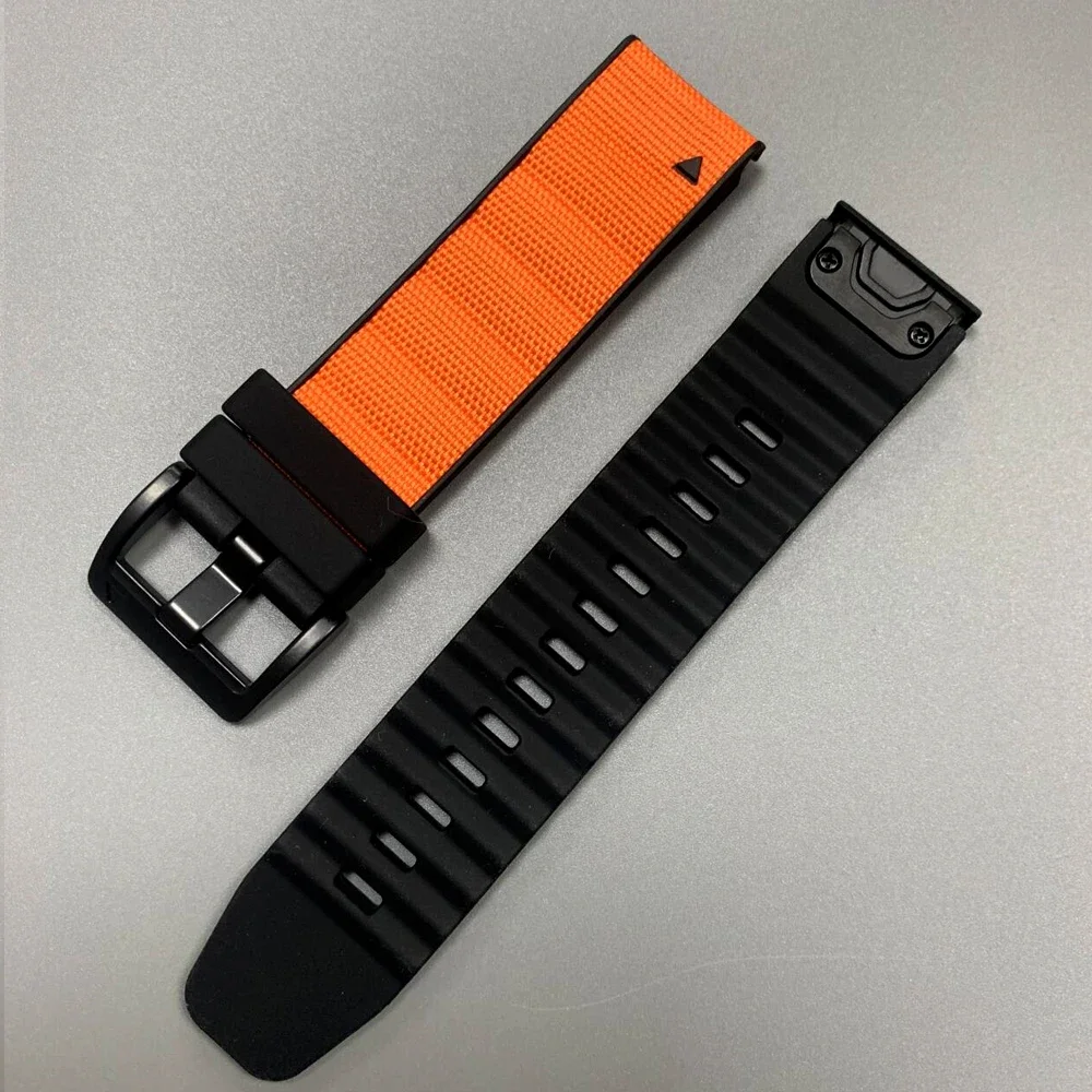 QuickFit Nylon-Silicone Sports Strap, 26/22mm
