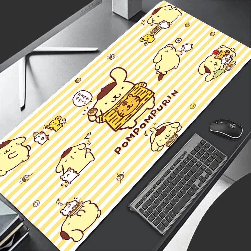 Pompom Purin Gaming Mouse Pad Gaming Anime Cool Mousepad cut Computer Offices Desk Mat Office Accessories Game Mats Laptop plum blossom nordic style mousepad for gaming laptop computer desk mat mouse pad wrist rests table mat office desk accessories