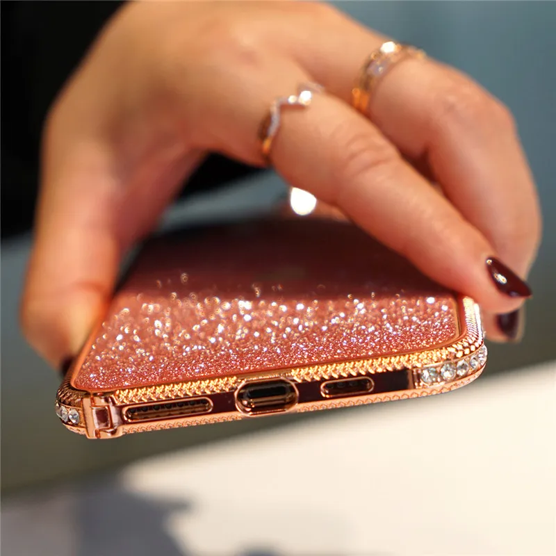 Diamond Phone Cases For Iphone 11 Pro Max Xs Max Xr Case Crystal Glitter Bling Rhinestone Cover For Iphone X 8 7 Se Funda