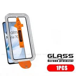 Premium Tempered Glass Screen Protector for Realme Note 70T - Easy Installation, 9H Hardness, Dust - Free (1 - 4 Pack) (1 Front Glass)