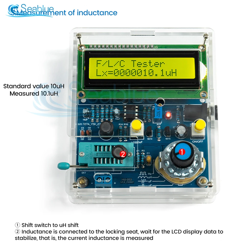 DC 5V LCD Digital Transistor Tester Capacitor Capacity Meter Inductive Capacitance Electronic Measurement Instrument Capacimeter 4