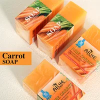 AILKE Savon sérum blanchissant naturel carotte, éclaircissant, même le teint, pour la peau noire, foncée et caramel, savon végétalien, 200g 4