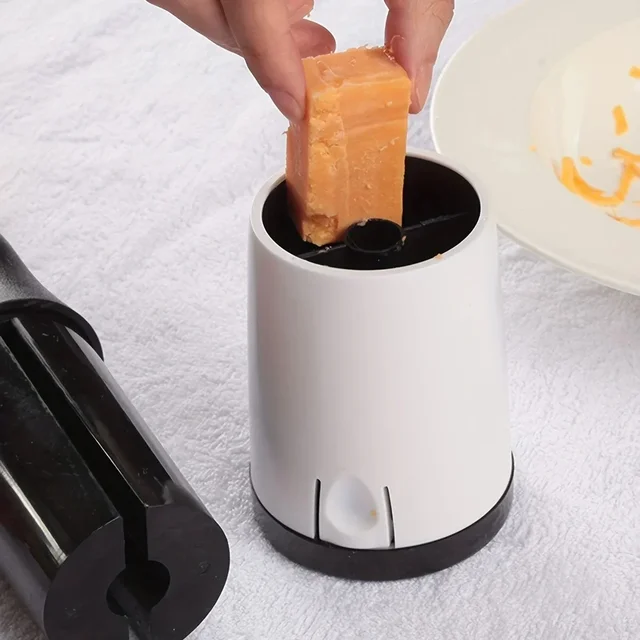 1 pc - Rotary Cheese Grater Handheld - Versatile Kitchen Tool for Cheese and Vegetables