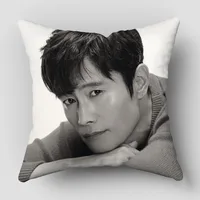 Musife Lee Byung Hun Pillowcase Art Square Zippered Pillow Cover 35*35,40*40,45*45cm wholesale 2