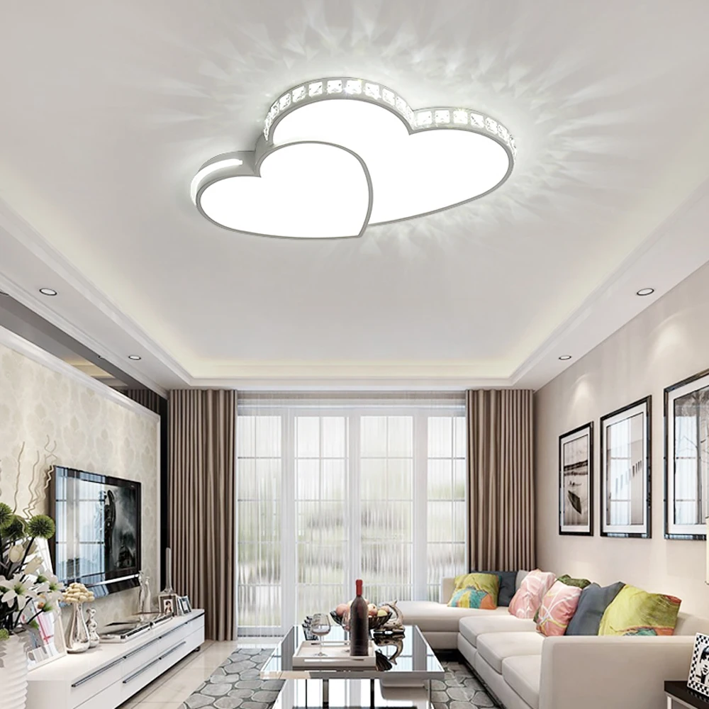 Modern Heart-Shaped LED Ceiling Light