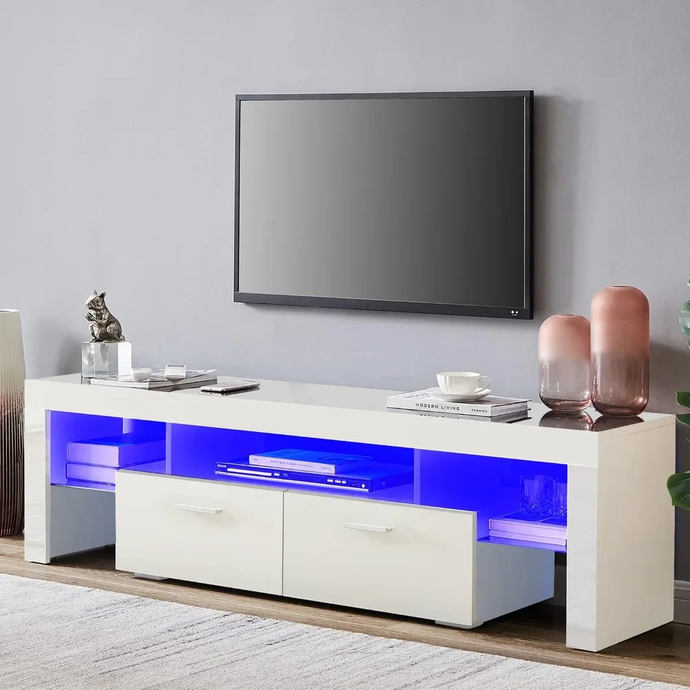 

TV Stand, for 75 Inch TVs - Entertainment Center with Storage Drawer for Living Room and Bedrooms,TV Stands