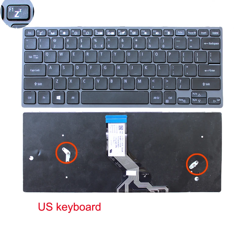For Acer TMB311-31 311R-31 RN-31 R-31 B311R Laptop alternate keyboard US SP SW