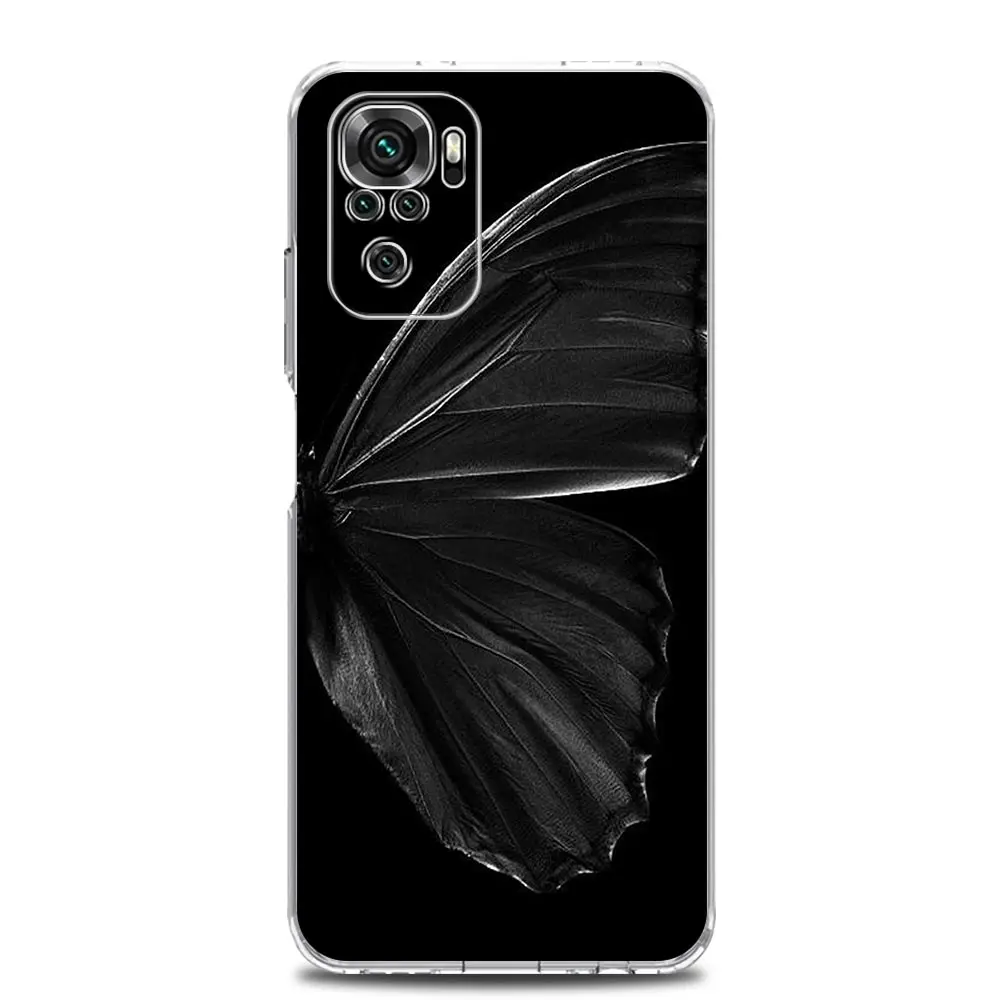 Gothic Black Lip Clear Soft Phone Case Cover