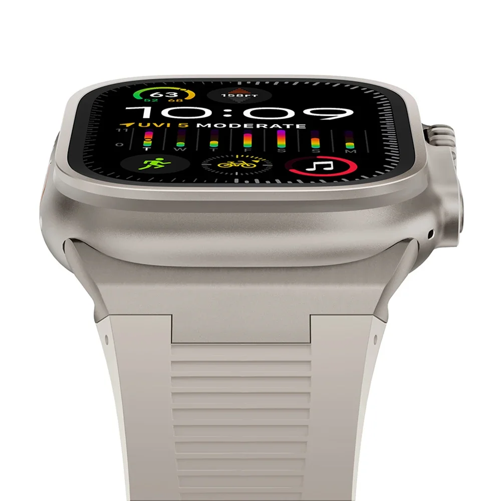 Premium Soft Silicone Watch Strap - Durable Rubber Band for Enhanced Comfort and Style