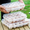 Egg Holder Plastic Egg Storage Box Egg Organizer for Fridge Portable Egg Tray with Lid for Refrigerator Camping Hiking Outdoor 3