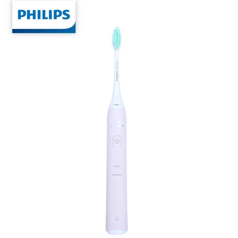 필립스 소닉케어 2100 시리즈 전동 칫솔 클린&센서티브 모드 스마트 타이머 IPX7 방수 음파 충전식 칫솔