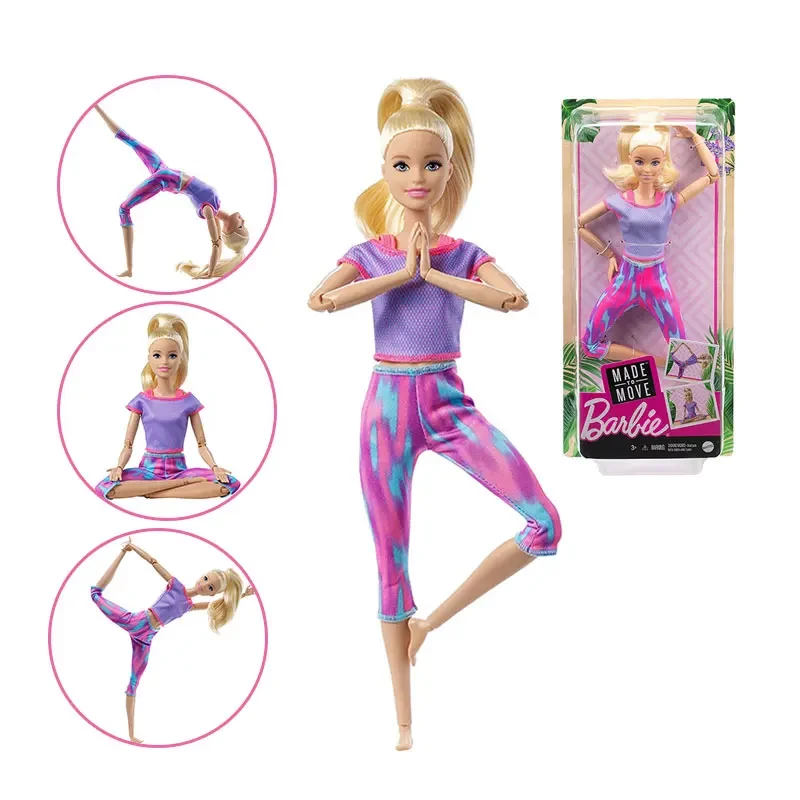 new original Barbie Olympic Barbie Yoga Barbie series movement with  multiple joints girl for toys children gift GJL73 FTG80 - AliExpress