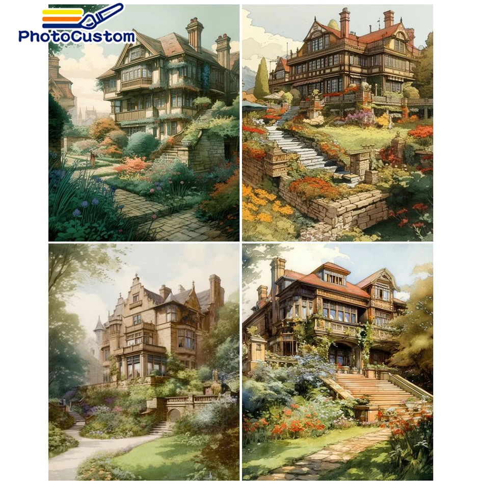 

Картина по номерам на холсте, ручная роспись
