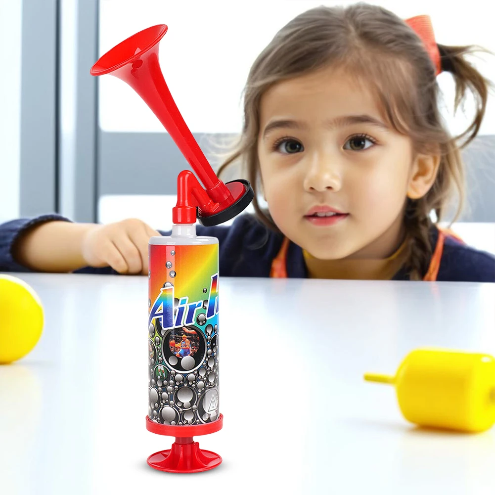 Portable Soccer Air Cheering Horn Handheld Loud Voice Cheering Horn Reusable Air Pressure Trumpets Football Championship Fanfare