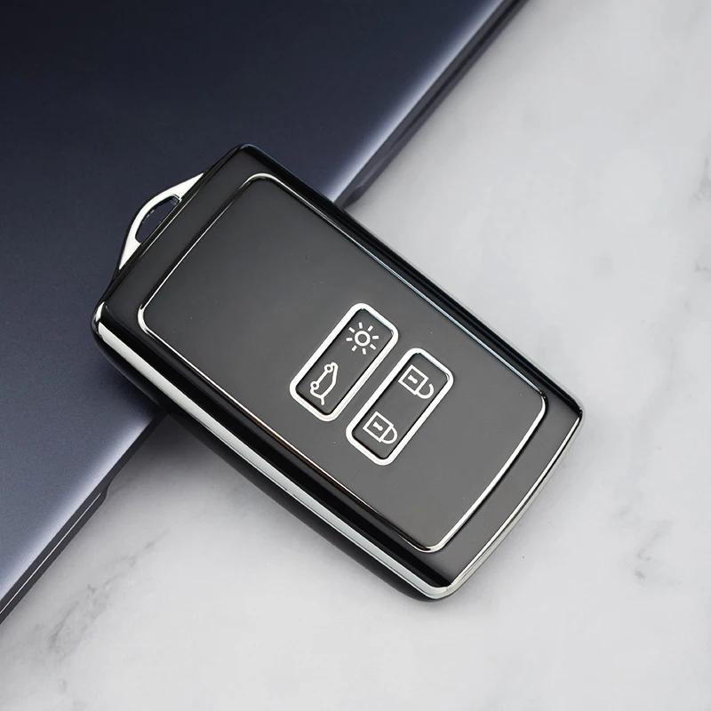 Coque Clé Voiture Renault - Silicone TPU Pour Clio, Megane, Captur, Duster Cover Chiave Renault Captur 2024