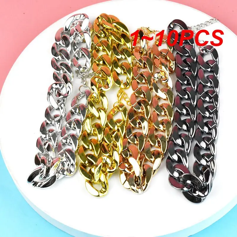 

Ожерелье для собак 1-10 шт., цепочка для закусок, ожерелье с французским бульдогом, серебристые/золотистые аксессуары для питомцев