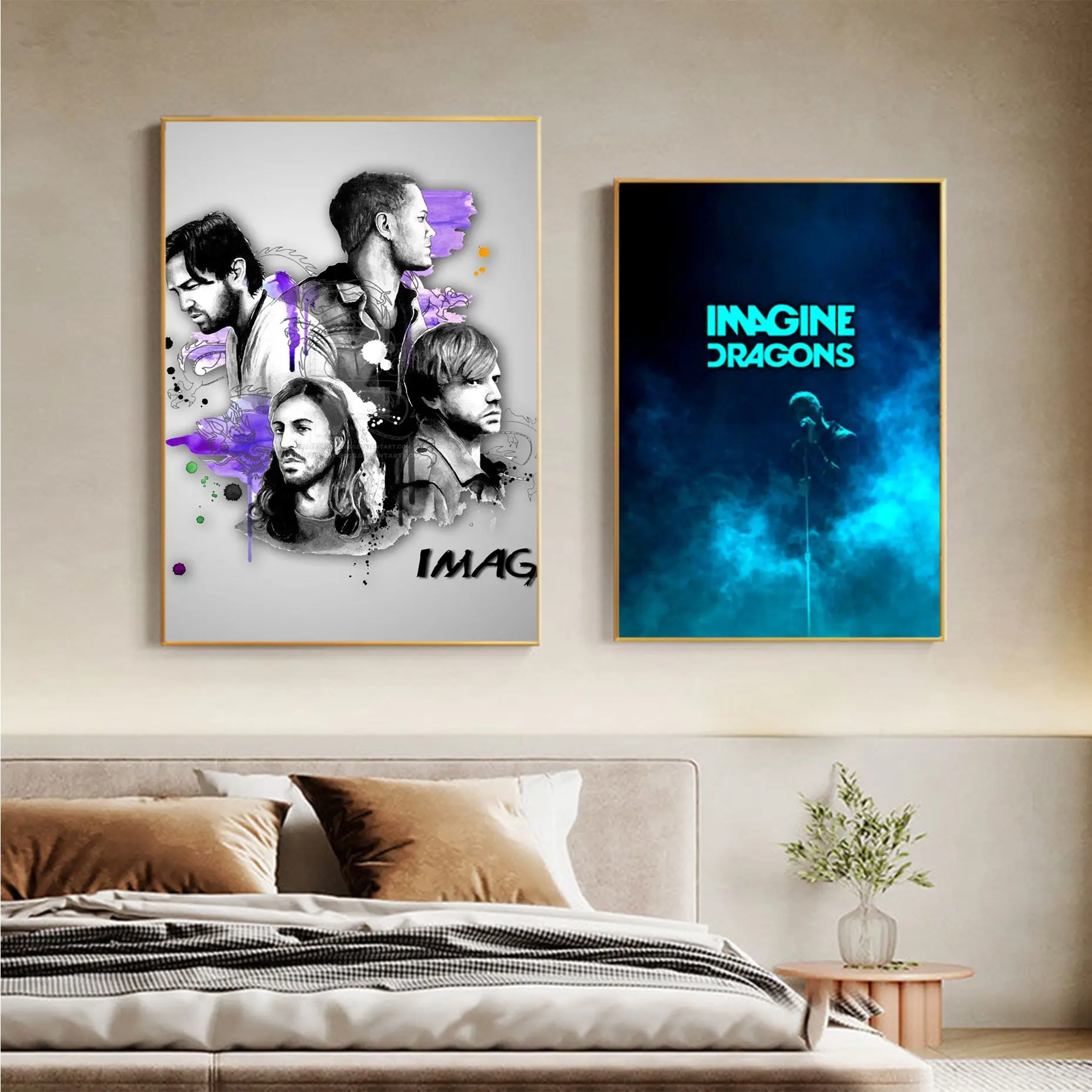 

Imagine Dragons Music Classic Anime Poster Vintage Room Home Bar Cafe Decor Kawaii Room Decor