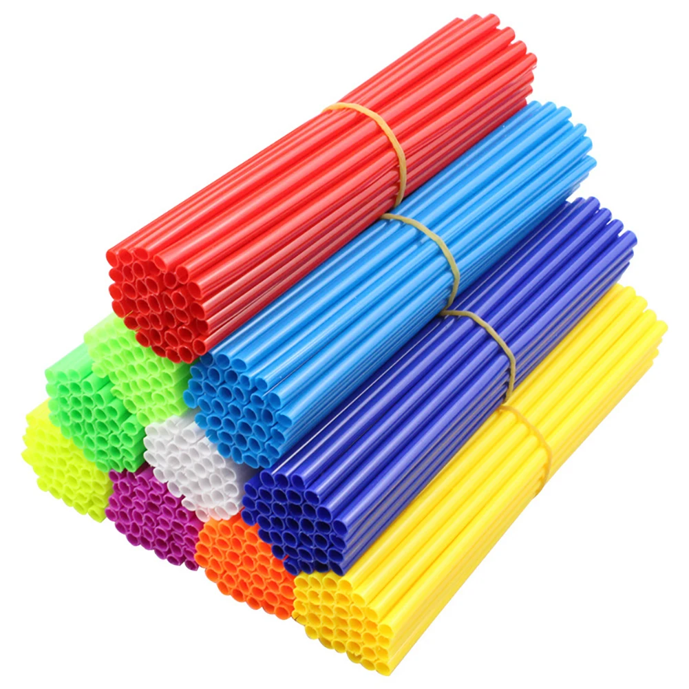 thumbnail image 2 of 36 piezas de protectores de radios para ruedas de motocicleta, cubiertas de piel para llantas, cubiertas para tubos para motocross, accesorios geniales para bicicletas, 12 colores, 2 of 5
