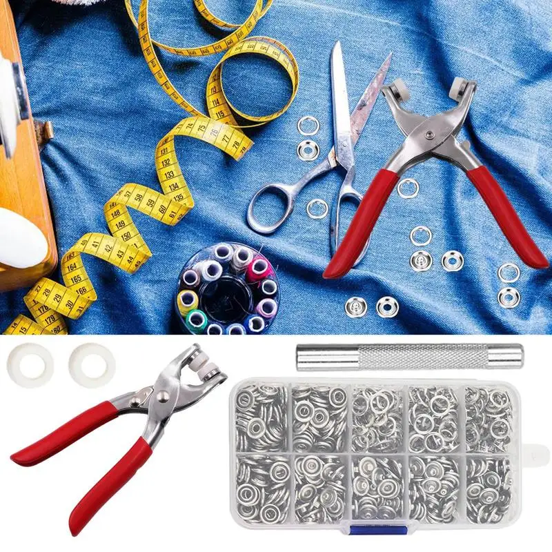 

Snap Fastener Pliers Five-claw Buckle Heavy Duty Manual Pliers Tool Set Kits DIY Home Sewing Button Bag Clothe Craft Supplies