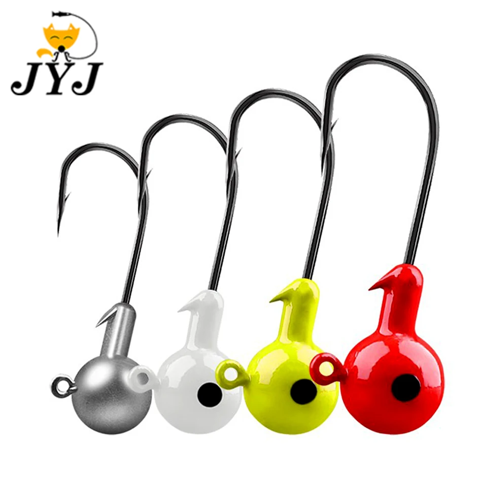 JYJ 3.5g/5g/7g/10g/14g colorful hammer shape jig head hook
