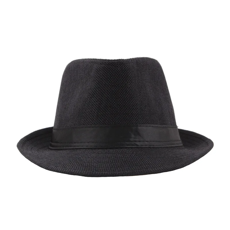Summer hat Panama straw hat British top Men's and women's foldable sun shading beach Sun protection