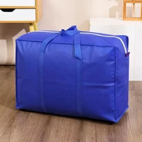 Modern Style Pure Color Luggage Storage Bag Big Capacity Quilt Moisture-proof Storage Bag Home Wardrobe Clothes Organization Bag 1