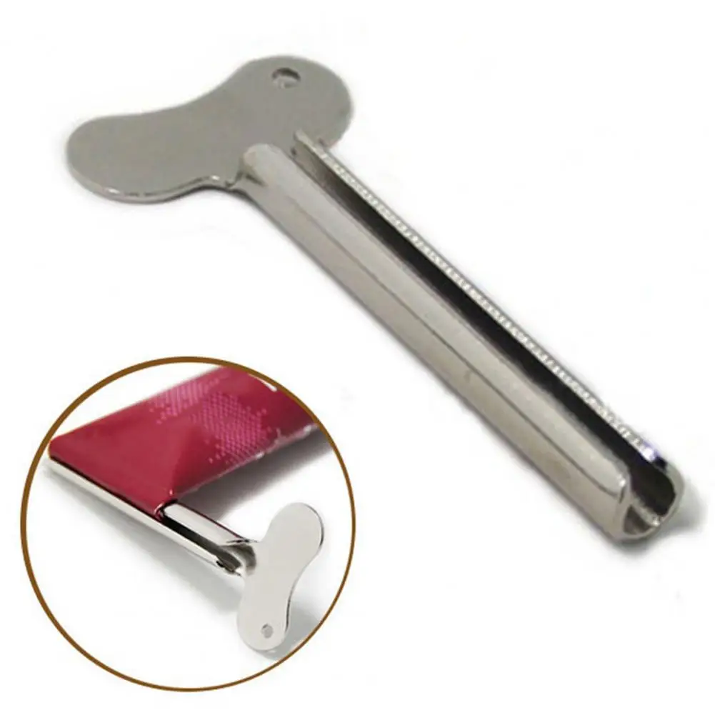 Toothpaste Squeezer Holder Mini Rust-proof Stainless Steel Universal Toothpaste Roller Key Household 3