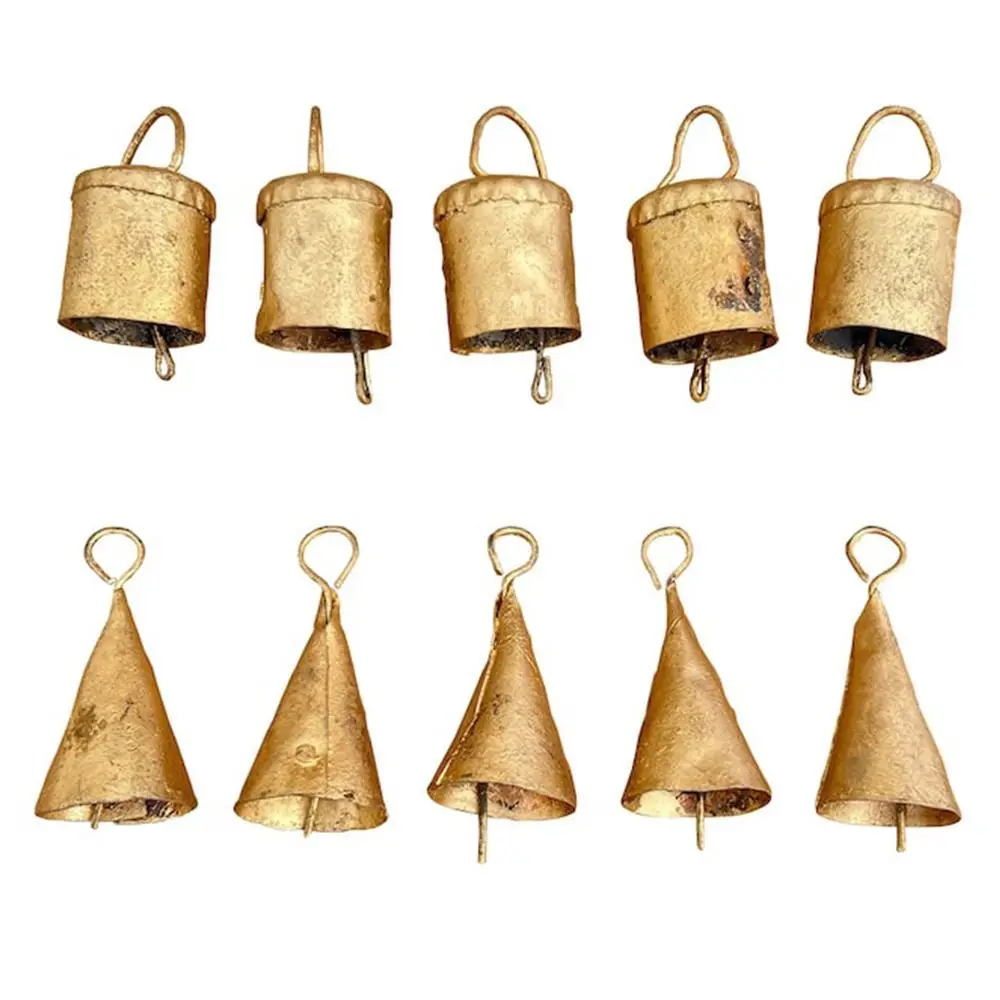 

Gold Rustic Vintage Country Style Christmas Gingle Bell Party Wedding Home Xmas Tree Decoration Grazing Bells Jewelry Art Crafts