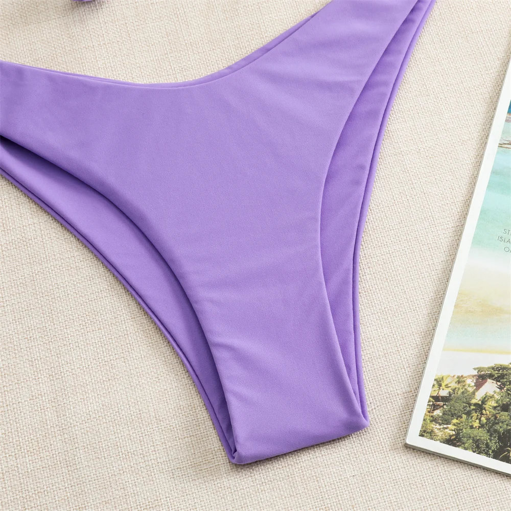maillot de bain, bikini, Y2K, bandeau torsadé, push-up, taille haute,