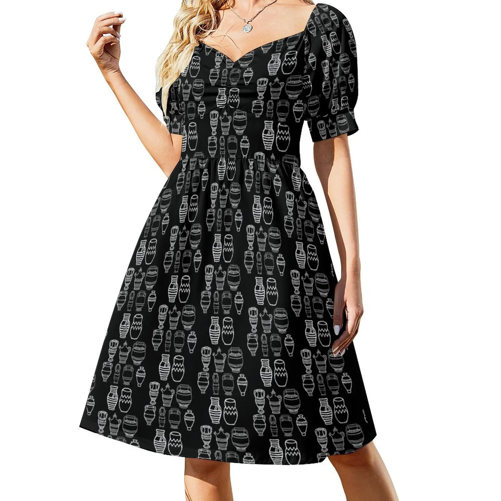 thumbnail image 1 of Tengo muchas ganas de tomar una clase de cerámica Vestido de manga corta Vestidos de fiesta para mujer Vestido de fiesta Vestidos de mujer Vestido, 1 of 7