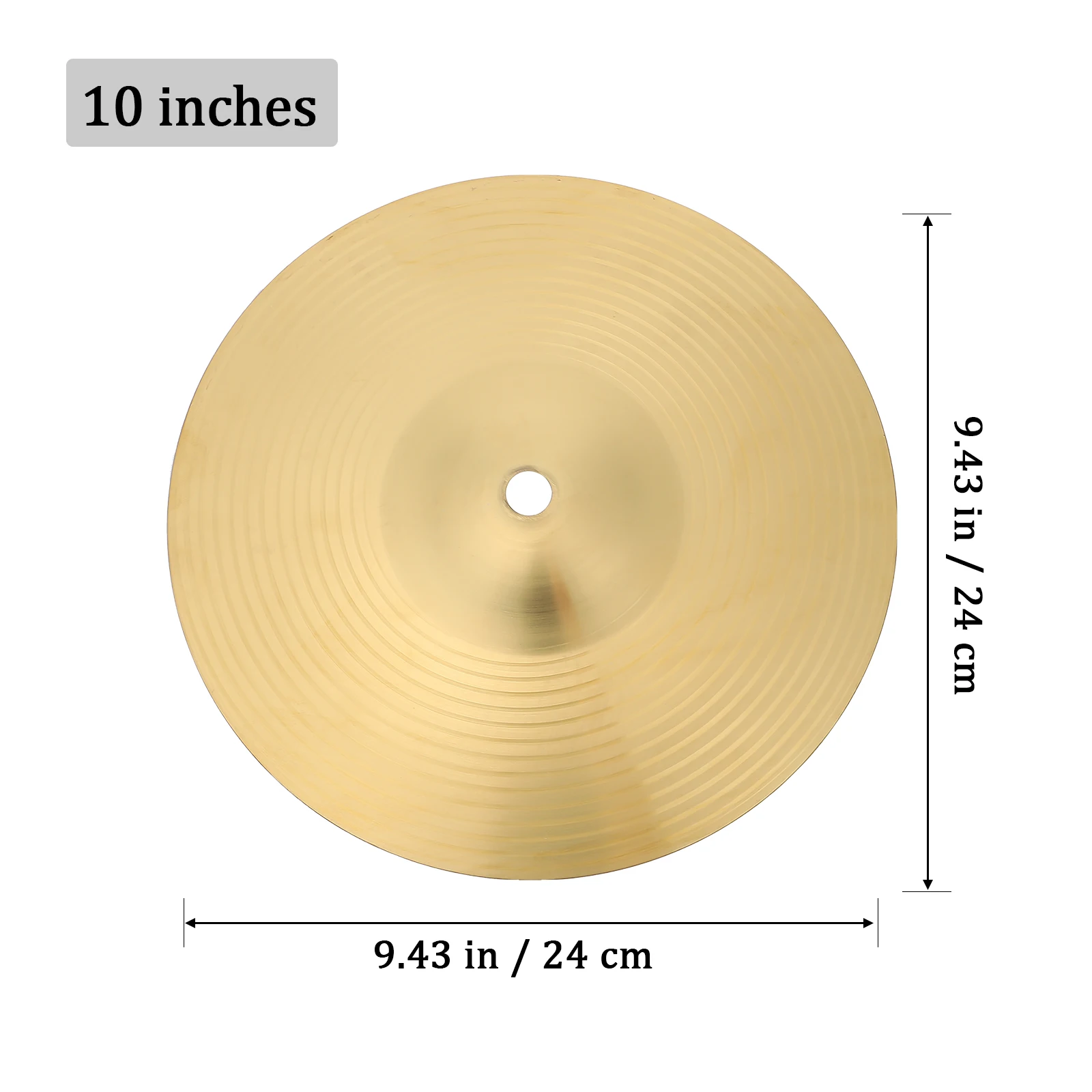 Drum Cymbal Kit 1pc Brass Cymbal Hi Hat Drum Kit Cymbal Ride Drum Percussion Crash Brass Kit Accessories 8 Inch