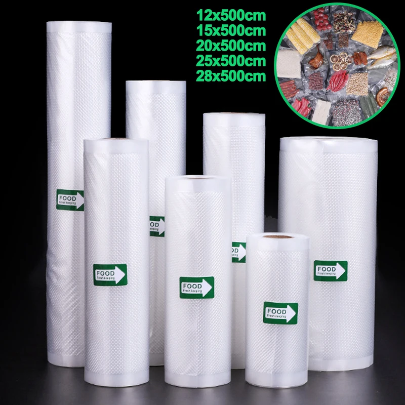 Vacuum Bags for Food Vacuum Sealer Bags 500cm Rolls/Lot Storage bag for Vacuum Packer Food Fresh Long Keeping