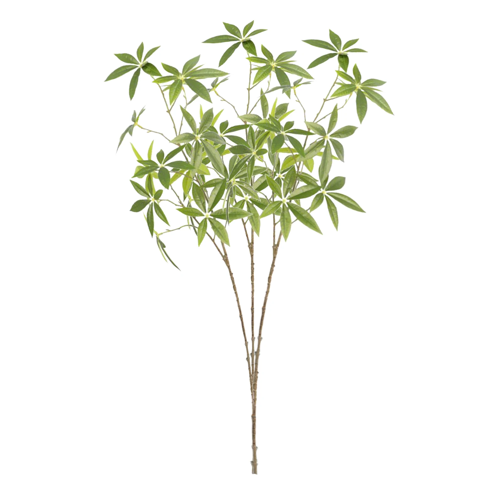Искусственное растение, листья дерева, зеленые ветки Pachira Glabra, имитация растений, ветви, украшения для свадьбы, дома, комнаты, 3 шт. Искусственное растение, листья дерева, зеленые ветки Pachira Glabra, имитация растений, ветви, украшения для свадьбы, дома, комнаты, 3 шт.