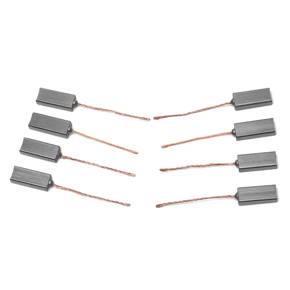 New 10/20pcs Carbon Brushes Wire Leads Generator Generic Electric Motor Brush Replacement 4.5 x 6.5 x 20mm 4