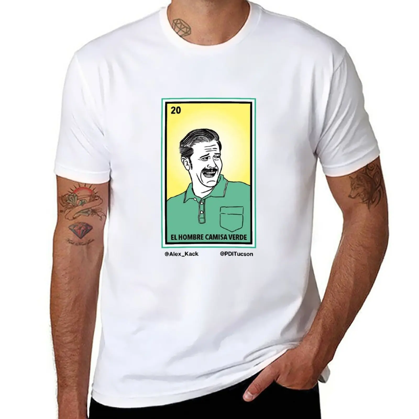 

New Green Shirt Guy Loteria T-Shirt anime summer clothes graphic t shirts men t shirts