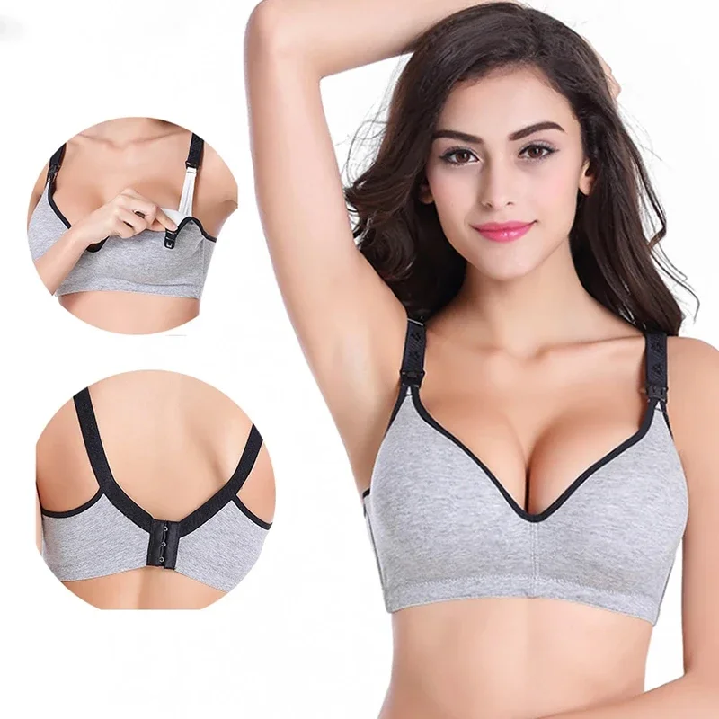 

Maternity Bras Wirefree Nursing Bra Panties Set Pregnancy Clothes Prevent Sagging Breastfeeding Women's Breathable Lactancia Bra