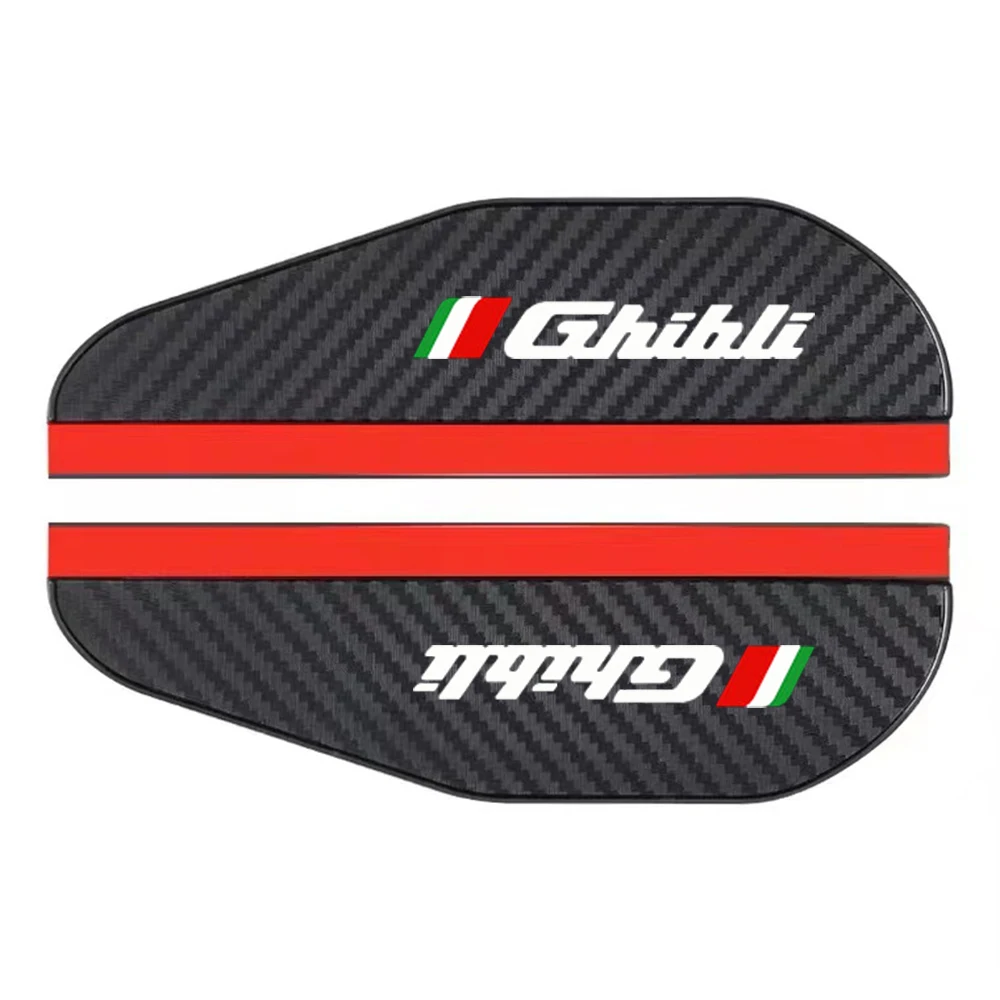 2Pcs Carbon Fiber Car Rearview Mirror Eyebrow Rain Cover For Maserati Ghibli Granturismo Grecale Levante MC20 Quattroporte