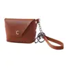 Keychain Wallet for Women with Zipper Coin Purse PU Leather Trendy Wristlet Wallet Small Wallet for Shopping Travel