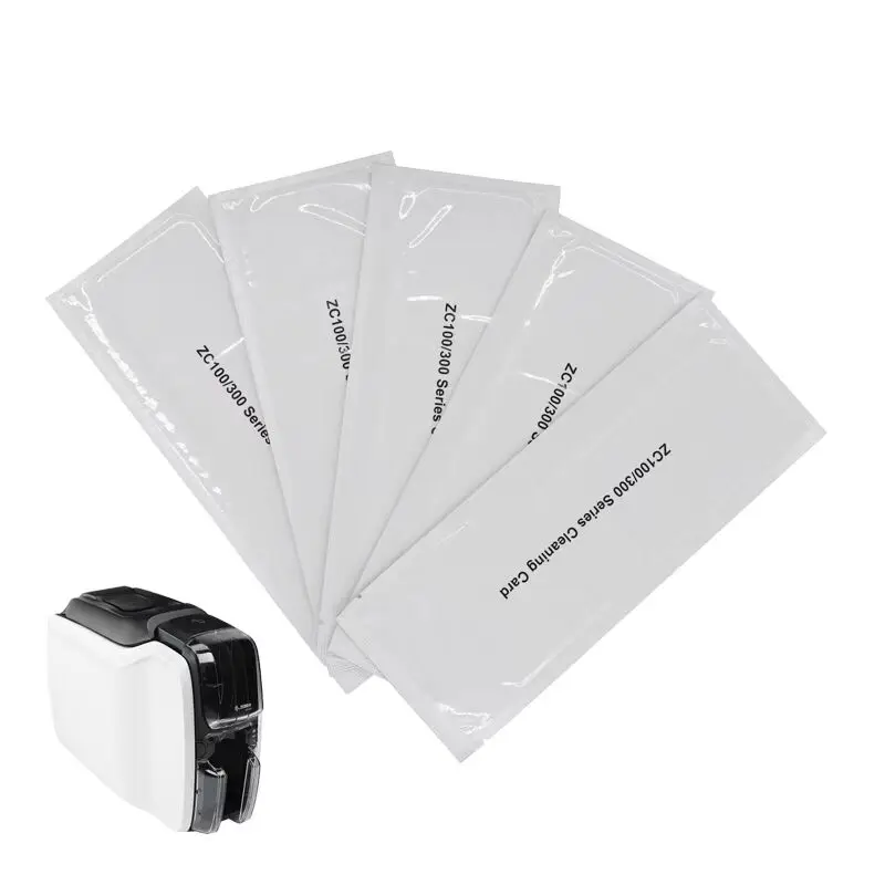 5 шт./партия, чистящие наборы/карты 54x172 мм PN: 105999-311 для принтера Zebra серии ZC100 ZC300