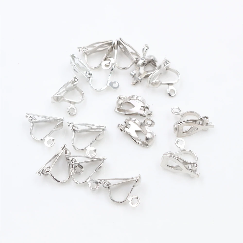 12x5mm 50pcs 고품질 6 색 도금 귀 클립 DIY 수제 귀걸이 결과 보석 부품 도매