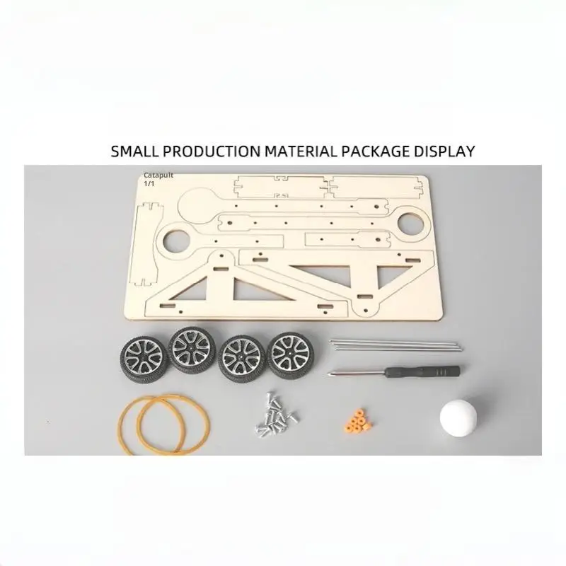 1 세트 DIY 새총 장난감 DIY 과학 실험 키트 및 교육 모델 장난감 물리학 과학 장난감 어린이를위한 선물 장난감 프로젝트