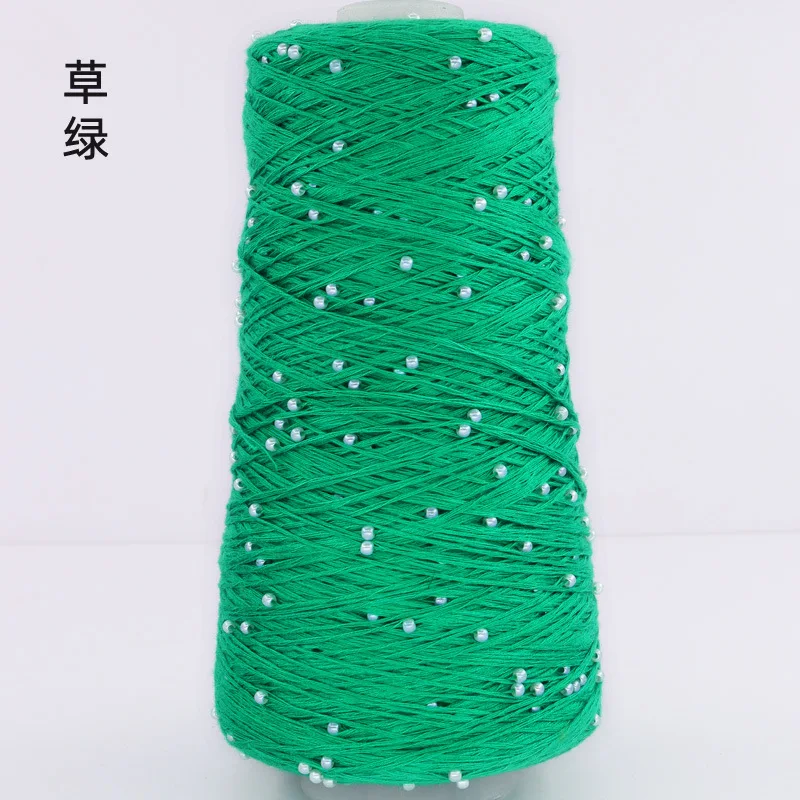 Mercerized Cotton Yarn, Pearl Bead Yarn, DIY Hand Woven, Rag Doll, Knitting Wool Blanket, 3x50g Ball, 150grams 4