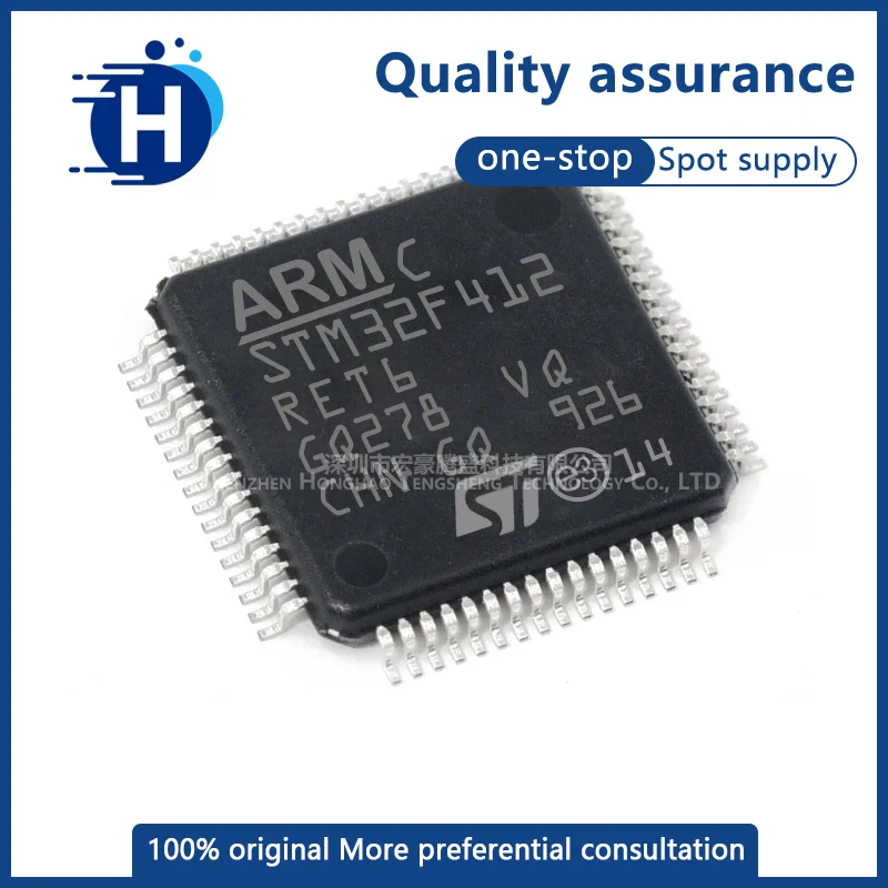 

Original genuine STM32F412RET6 LQFP-64 ST single chip microcomputer IC chip STMicroelectronics MCU