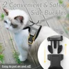 Cat Harness Lead Leash Set Adjustable Reflective Escape Proof Pet Mesh Vest Harness Puppy Dog Collar Small Dog Cat Pet Supplies 5